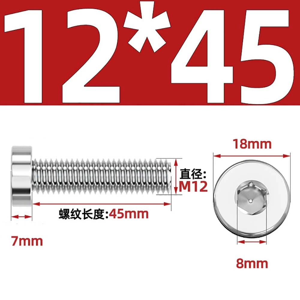 M1.4–M12 Low Head Socket Cap Screws – A2 Stainless Steel, Space‑Saving Design for Tight Clearances