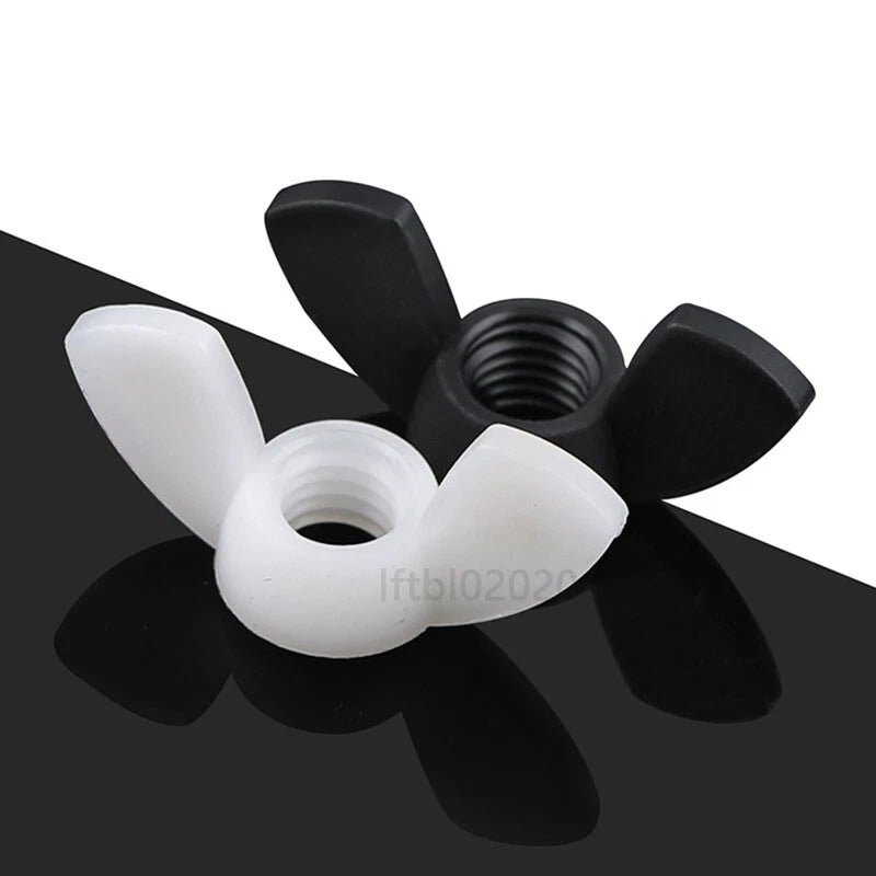 M3 M4 M5 M6 M8 M10 M12 WING BUTTERFLY NUTS TO FIT BOLTS SCREWS BZP DIN 315 NYLON