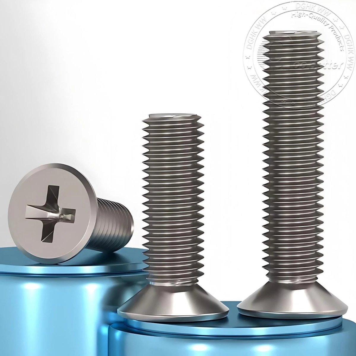 Titanium Phillips Flat Head Machine Screws — GR2 Countersunk, M2 to M8 - HomeDIYer