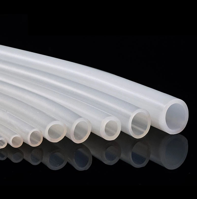 Silicone Vacuum Hose Pipe — White Rubber Tube for Water, Air & Coolant | ID 2mm–38mm