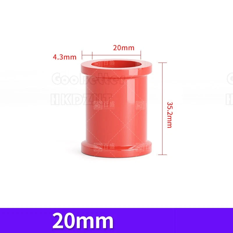 PVC Straight Pipe Coupling — Red Socket Fitting 20mm, 25mm & 32mm