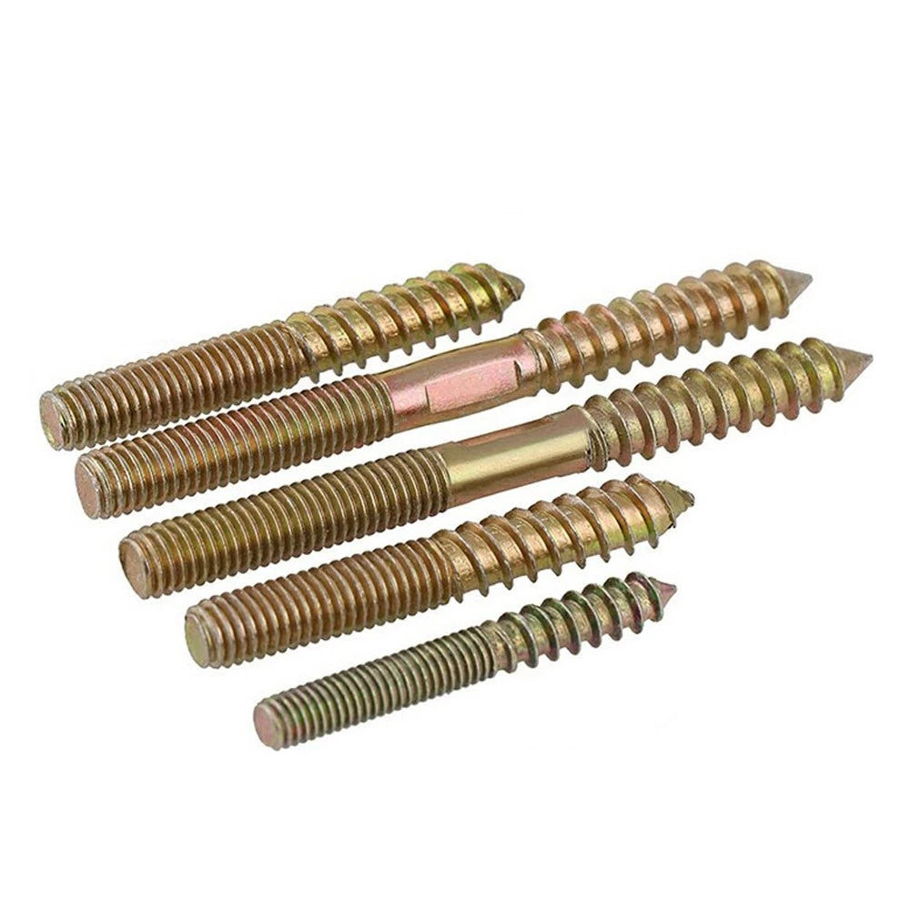 M4 M5 M6 M8 M10 M12 WOOD TO METAL DOWELS DOUBLE ENDED THREADED FURNITURE SCREWS