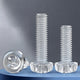 M2-M10 Clear Plastic Phillips Round/Pan Head Machine Screws Cross Screws Hex Nut