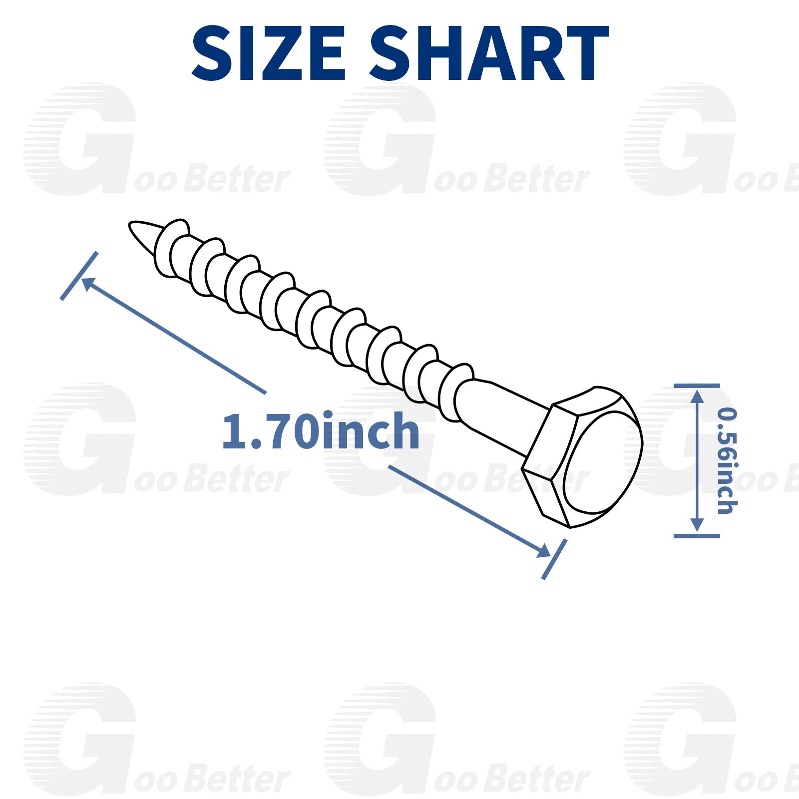 50Pcs Hex Head 3/8 x 1-1/2" Lag Bolts Plate Wood Screws Stainless Steel Screws