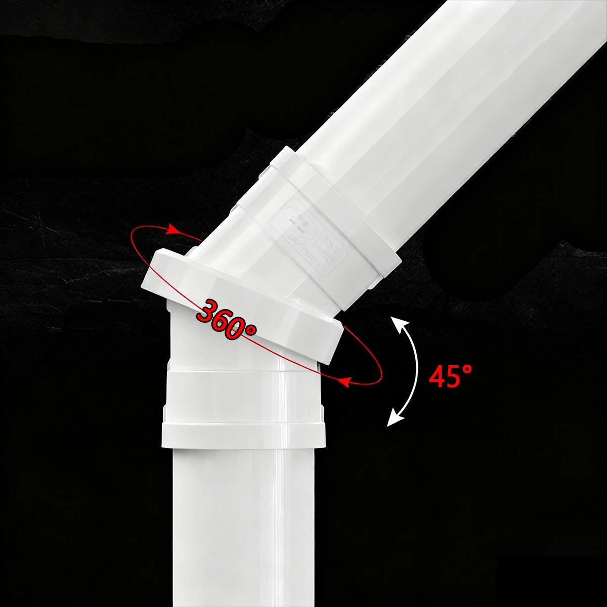 Rotating Elbow Pipe Fitting PVC Fittings Adjustable Connector Universal Joint