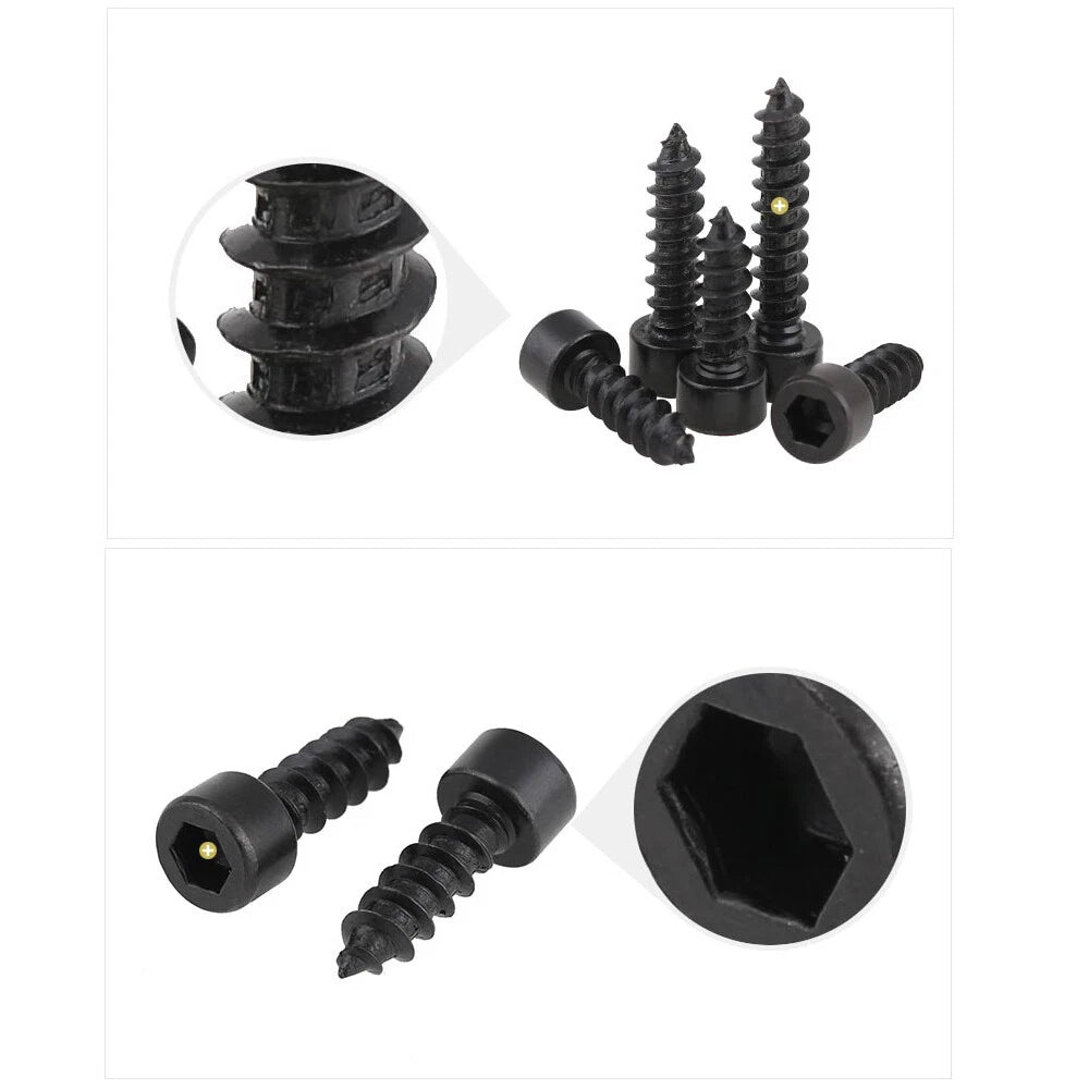 Hex Socket Cap Head Self Tapping Screws – Grade 8.8 Steel, M2–M6, Black Oxide