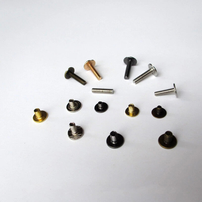 Rivets Base Buckle Iron Screws Leather Craft Grommets DIY Decorative 4/7/9/12mm