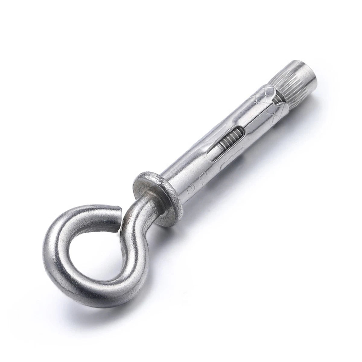 Expansion Anchor Eye Bolts Hook — Grade 8.8 Galvanized Steel for Concrete & Brick | M6.5 M8 M10 M12