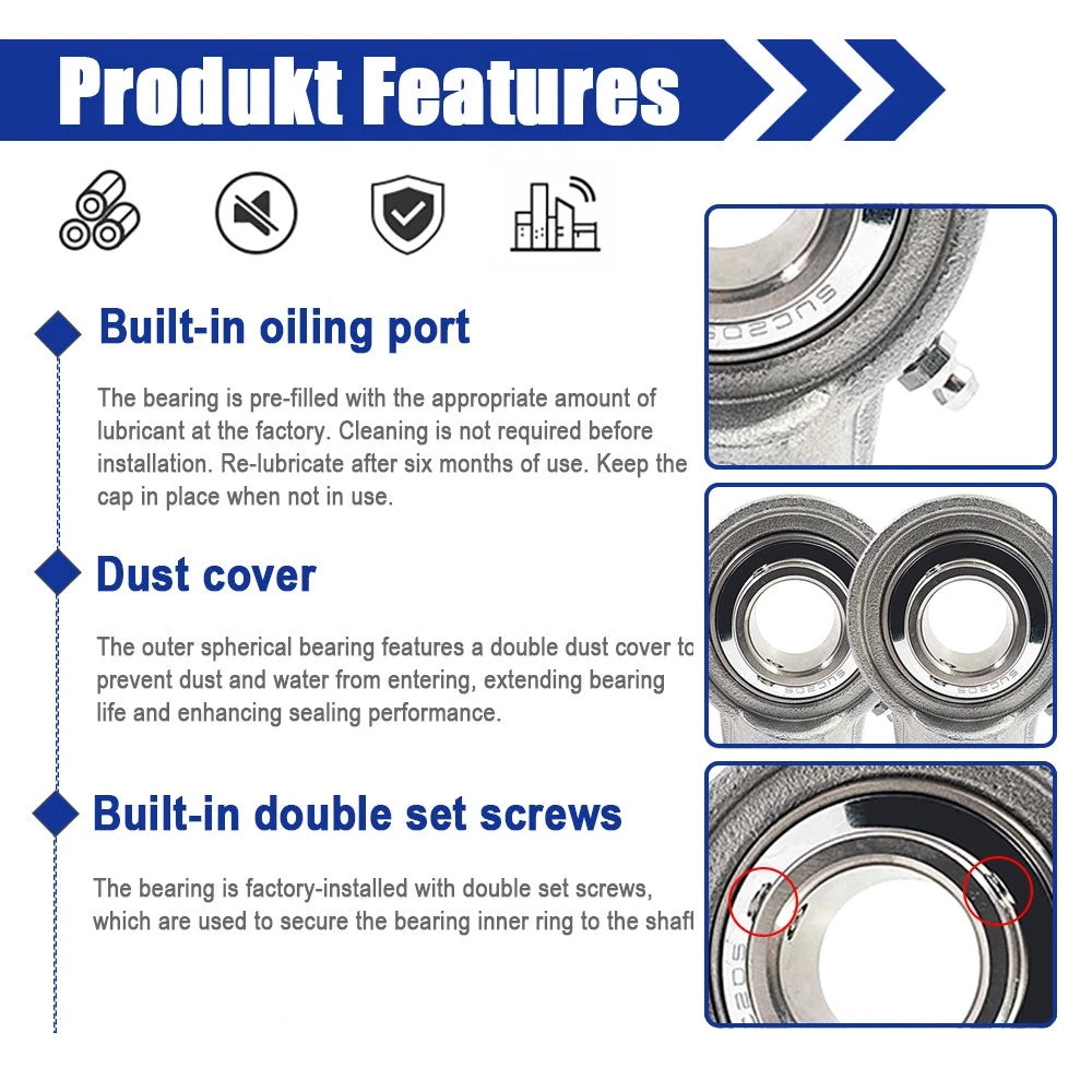 SUCHA 201 202 203 204 205 206 Hanger type Mounted Bearings Pillow Block Bearing