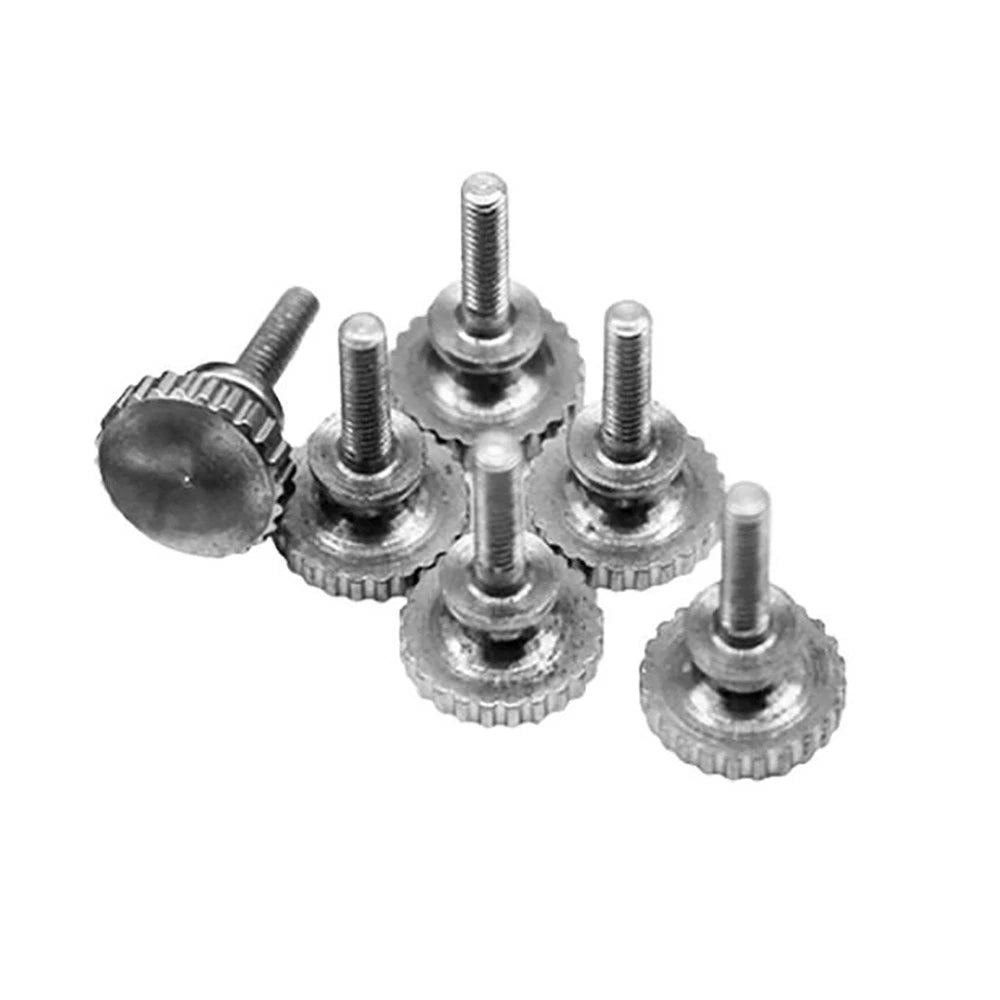 M2 Step Knurled Thumb Screws – Nickel Plated Brass, Step Head Hand Grip Bolt (Tool‑less Fastener) - HomeDIYer