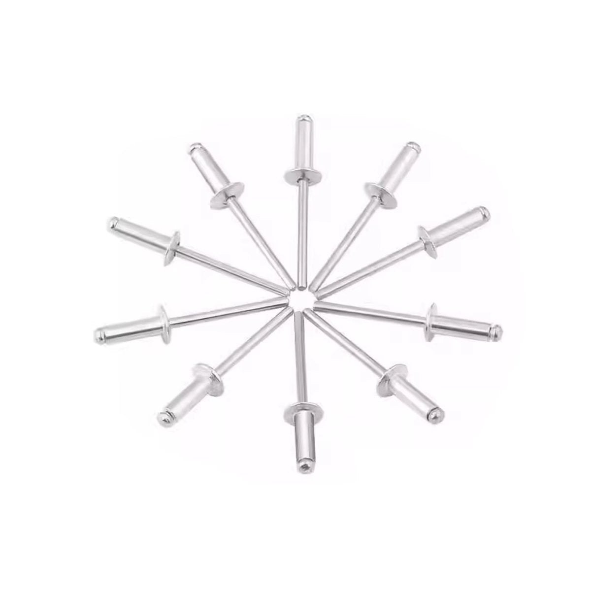 50Pcs Blind Rivets Aluminum M3.2 M4 M5 Dome Head Blind Pop Rivets - HomeDIYer