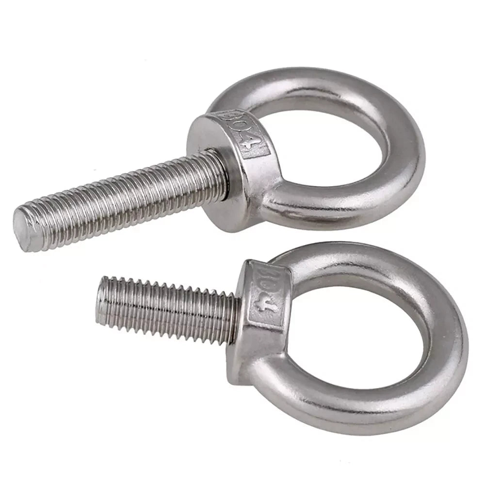304 Stainless Steel Eye Bolts M3–M6 | Lifting Eye Screws with O - Ring Loop - HomeDIYer