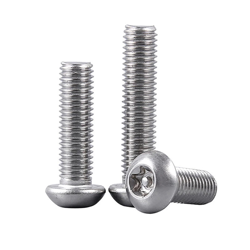 M3–M10 Tamper-Proof Torx Pan Head Screws – A2 Stainless Steel, Security Machine Bolts