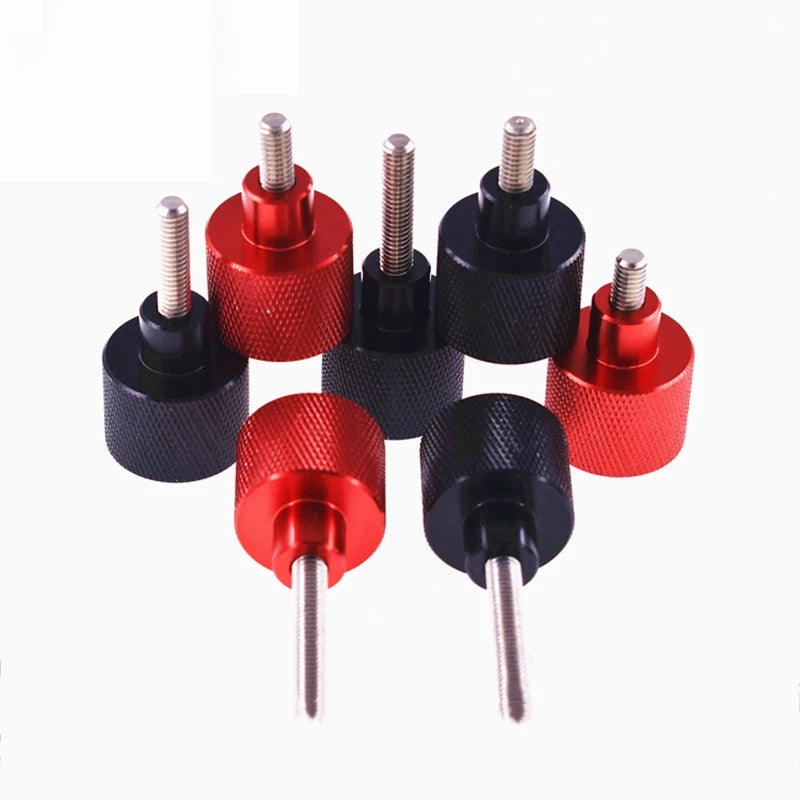 M8 Aluminum Alloy Knurled Thumb Screws Stainless Steel Hand Grip 10mm-100mm