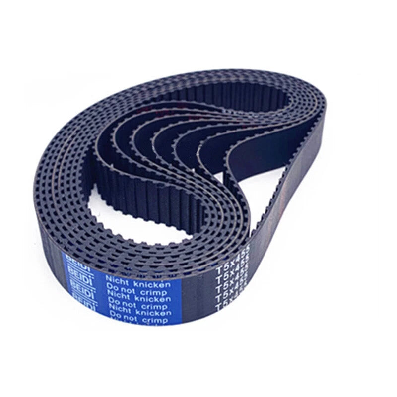 T5 Timing Belt 15mm Wide — 5mm Pitch Rubber Closed Loop Drive Belt for 3D Printers, CNC & Automation