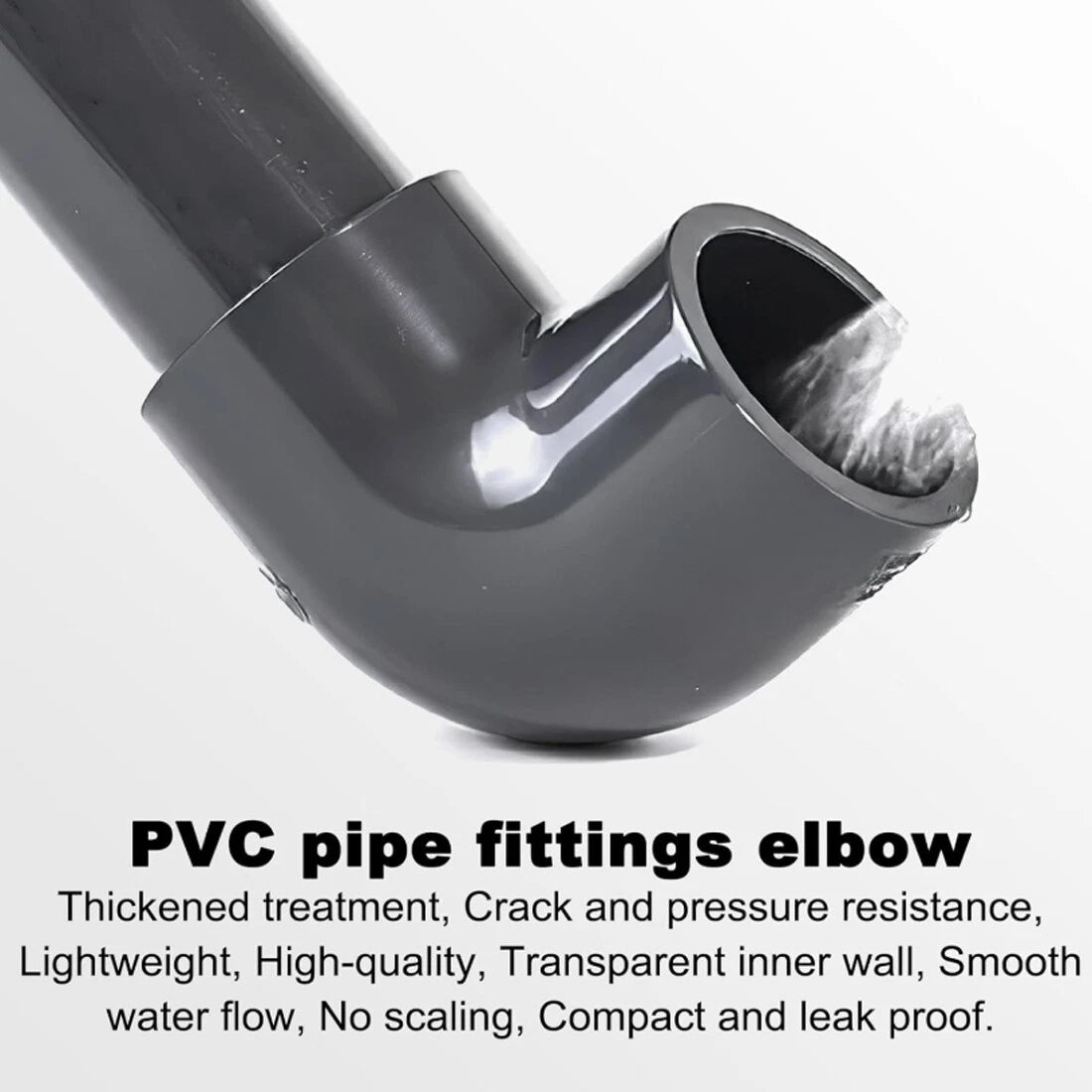 PVC - Grey Pressure 90 Degree Bend - Pond Pipe Fittings 16 20 25 32 40 50~110mm