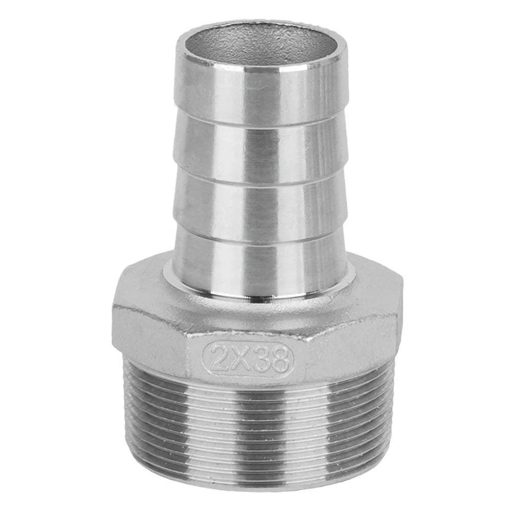 Male NPT Hose Barb Adapter Fittings – 316L Stainless Steel