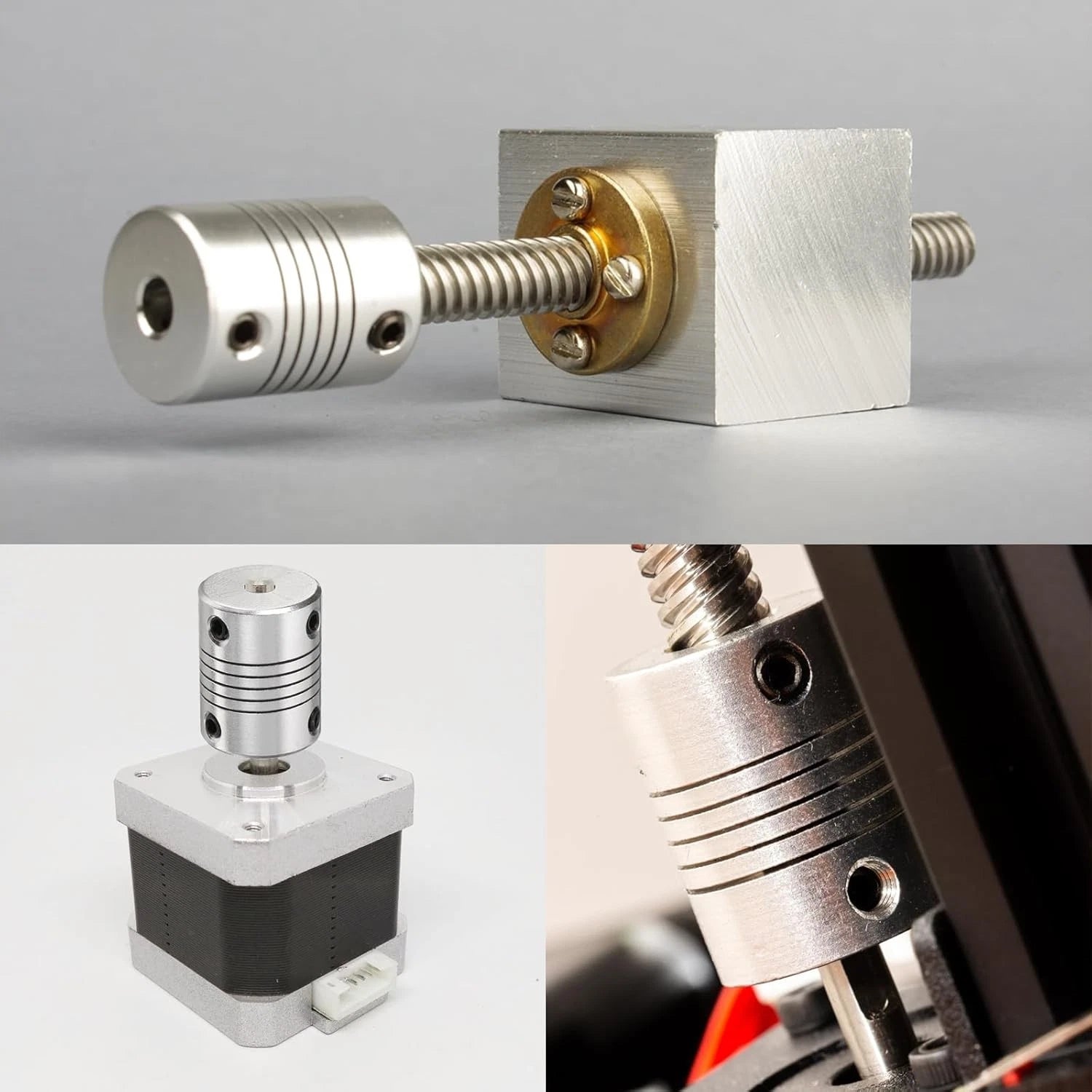 Flexible Shaft Coupling Connector Coupler CNC 3D Printer Stepper Motor 8 - 24mm