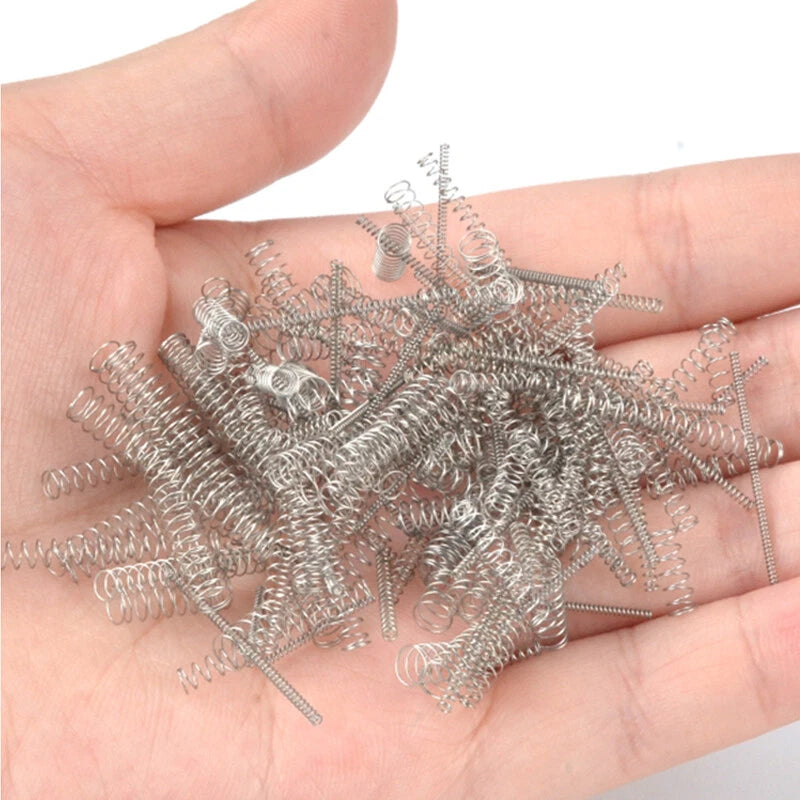 10Pcs Spring Steel Compression Pressure Springs 0.3mm Wire Diameter OD 4.5mm-8mm