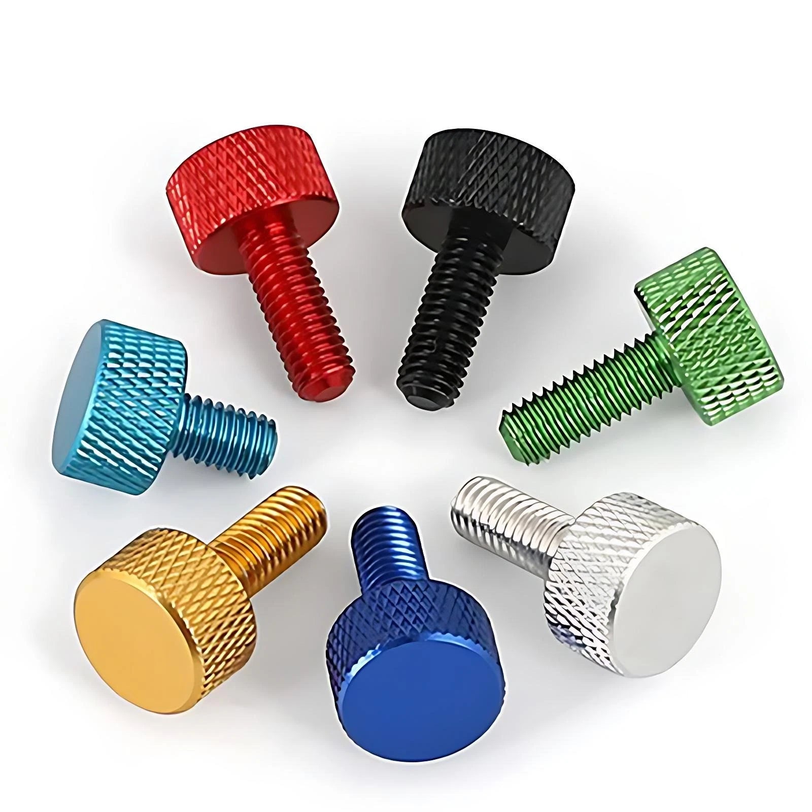 M6 Knurled Thumb Screws Aluminum Alloy DIY Hand Tighten Grip Knob Adjustmen Bolt