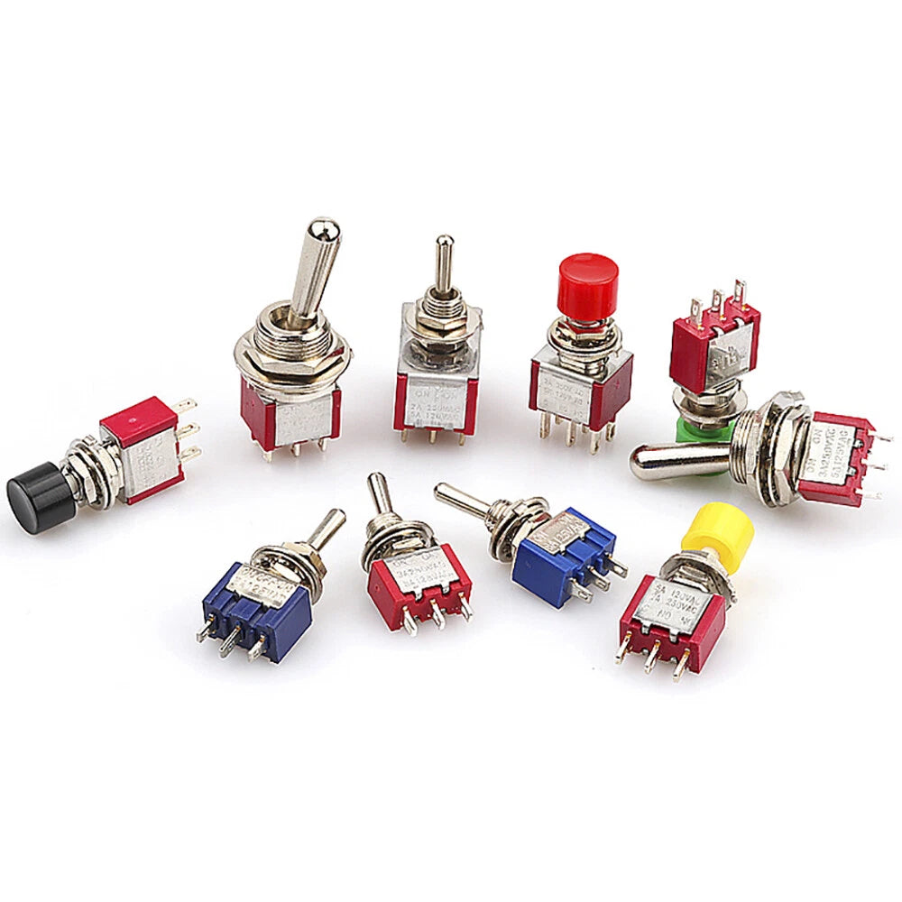 MTS PS Toggle Switch SPDT — 3/6/9/12 Pin, 2-Way/3-Way, Latching & Self-Reset