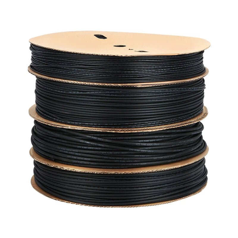 Black Heat Shrink Tubing 10mm–45mm | Polyolefin Electrical Sleeving — 25M / 50M / 100M Rolls - HomeDIYer
