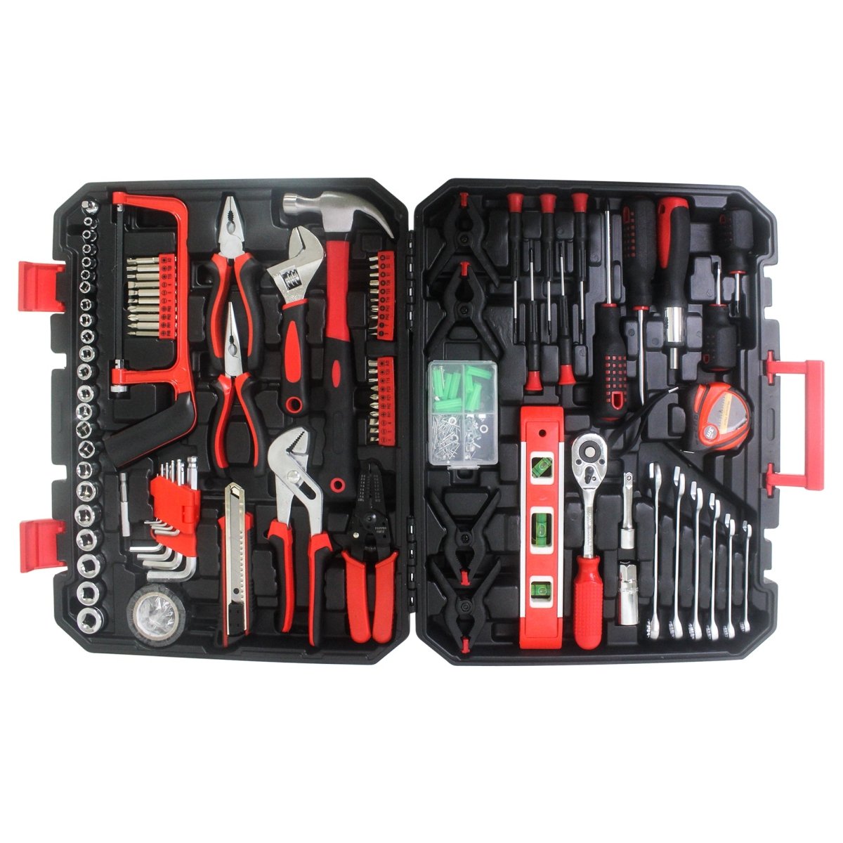 Black Hand Tool Box with Tool Set 238Pcs - HomeDIYer