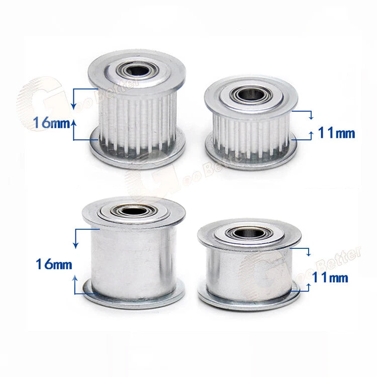3M Smooth/Tooth Idler Drive Pulley 15T-60T Bore 3-17mm For 6/10mm Width Belt