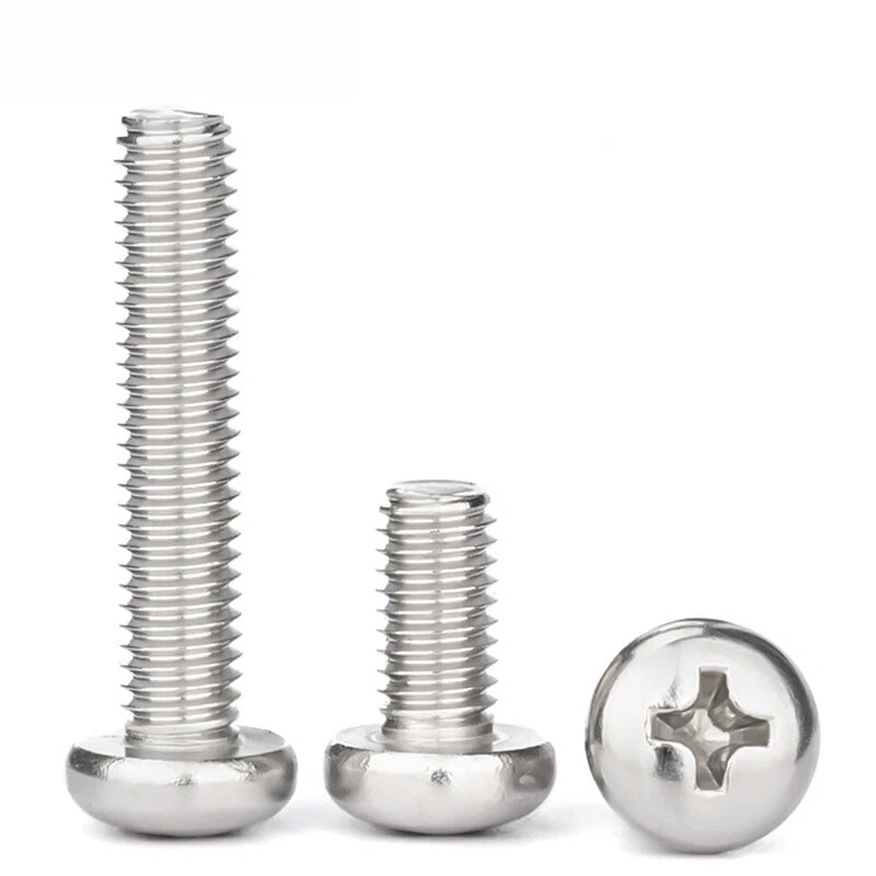 Phillips Pan Machine Screw 316 Stainless Steel Screws Flat-tailed bolts M5 M6 M8