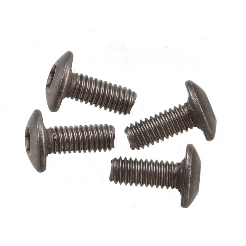 Titanium Alloy Button Head Hex Drive Screws M2 M2.5 M3 M4