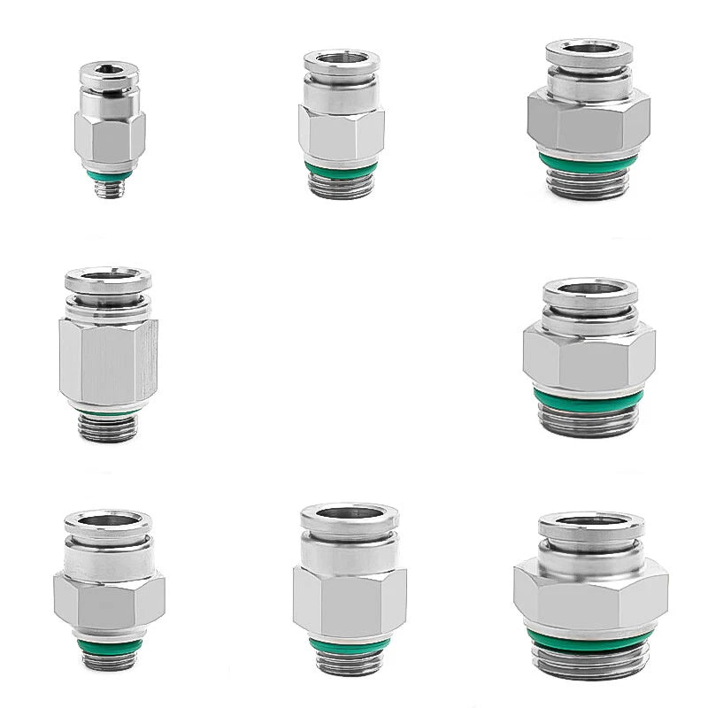 304 Stainless Steel Compression Fitting Female Straight Coupling Connector