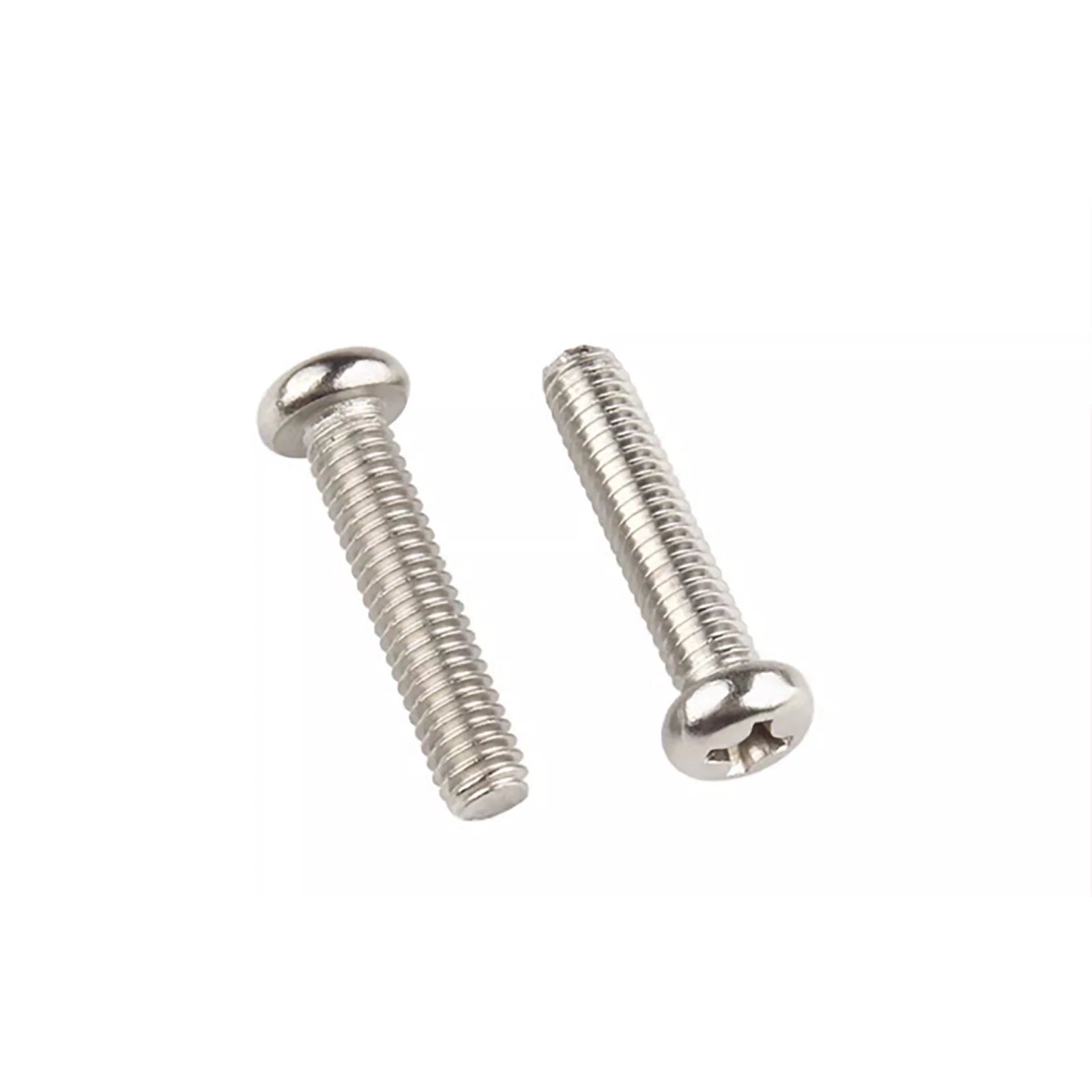 M2 M2.5 M3 M4 M5 Nickel Plated Phillips Pan Head Machine Screws – DIN 7985, 3–30mm