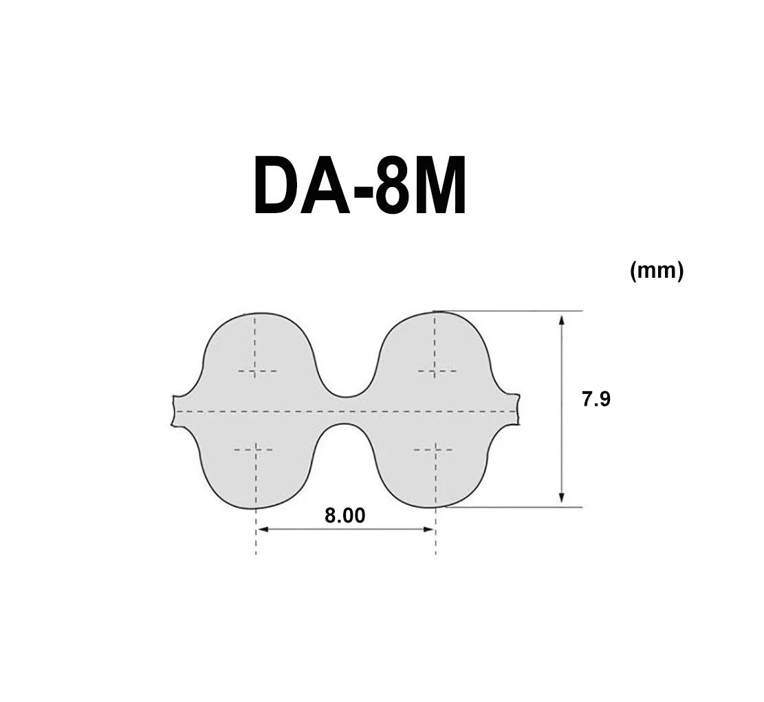 DA-HTD-8M Double-Sided Timing Belt | 15mm Wide | 552–3200mm Perimeter