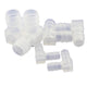 Plastic L-Shaped Elbow 2-Way Hose Connector for 385 Pump — Equal Dia O.D. 8 / 12 / 16mm