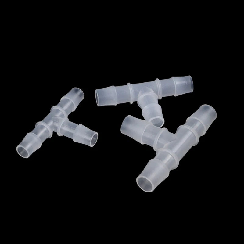 Plastic Connector Barbed Pipe Hose T Piece Joiner Tubing Air Fuel Water 3 Way