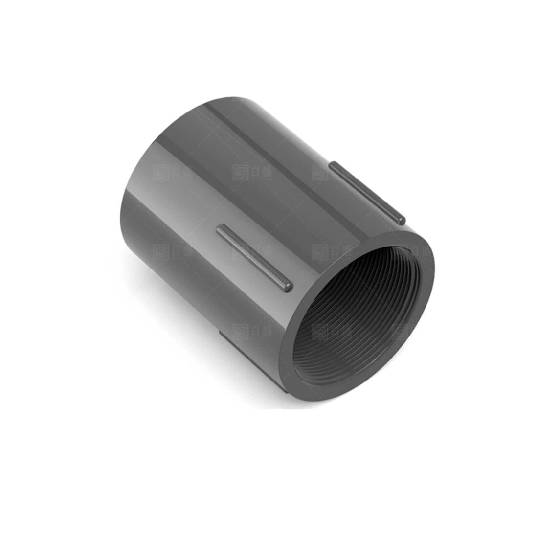 PVC Nipple Bsp Female Threaded Pressure Fittings Pipe Fitting ID 20mm~63mm Grey