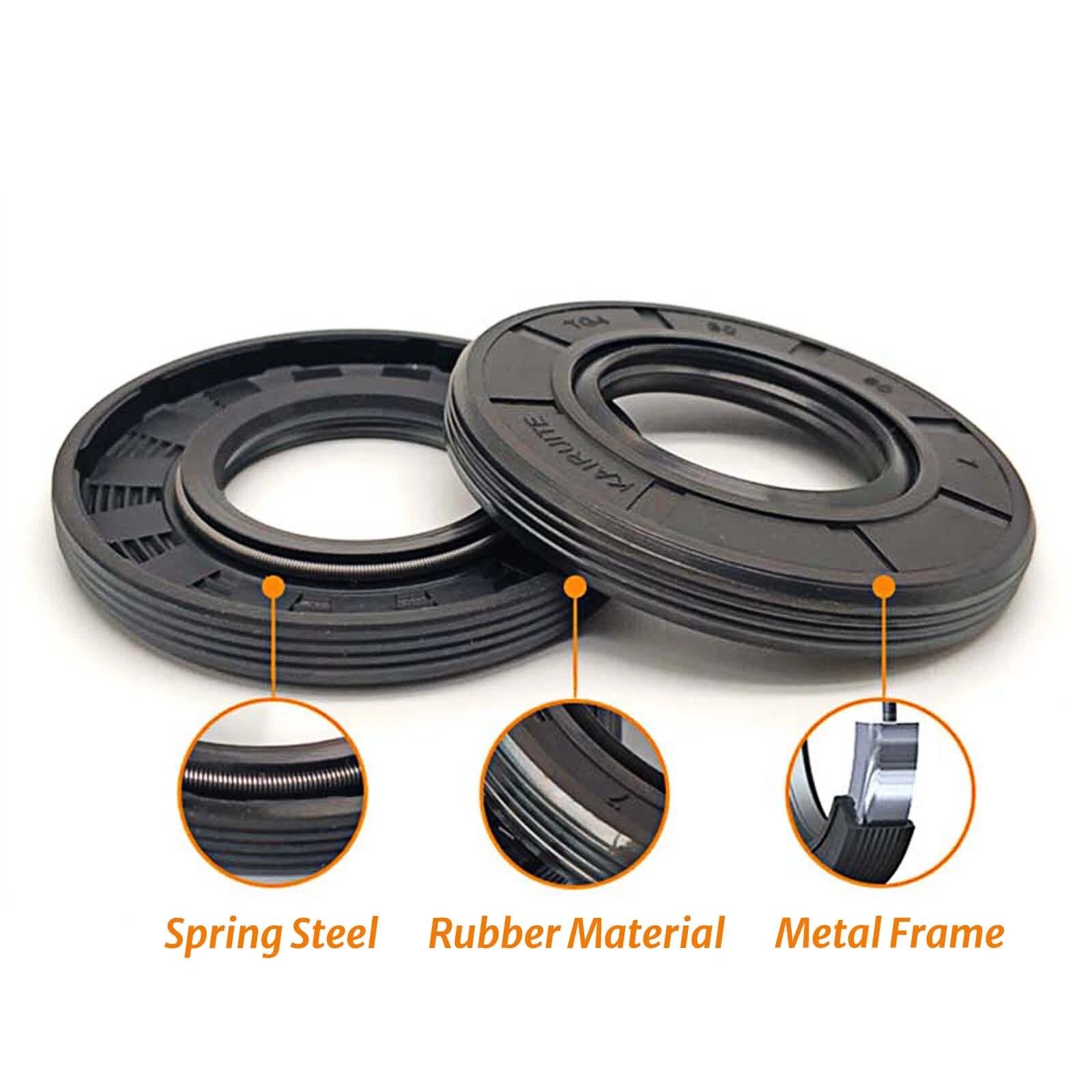 NBR TC Double Lip Oil Seal — 45mm–62mm Bore, Rotation Shaft Seal Ring