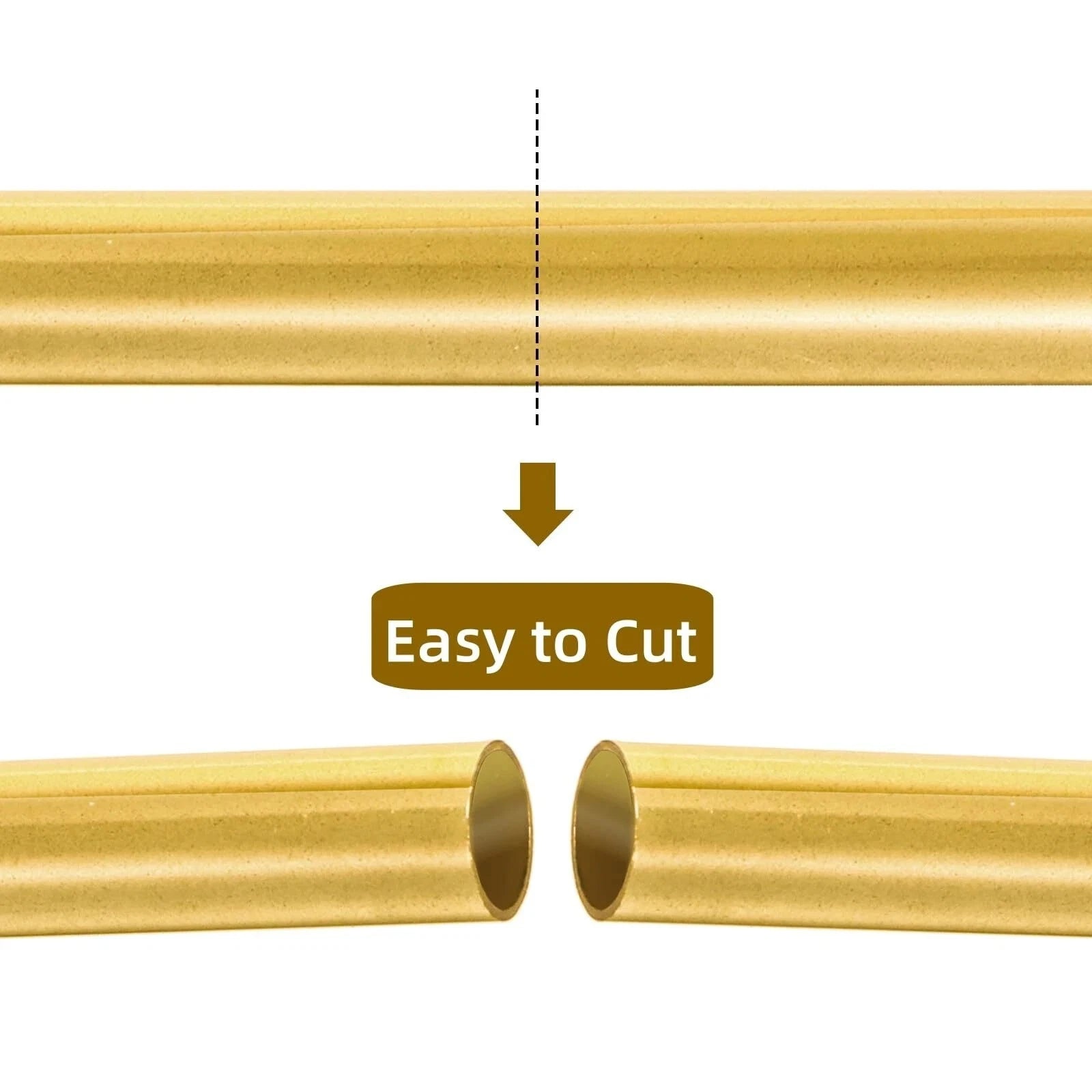 Brass Round Tube 300mm — Select O.D. 0.8mm to 25mm | DIY & Hobby Pipe