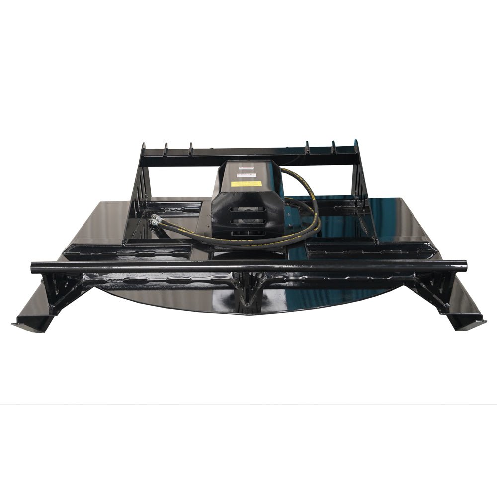 72" Skid Steer Hydraulic Heavy Duty Brush Mower Cutter Attachments, Fits Universal Skid Steer Quick Attach - HomeDIYer