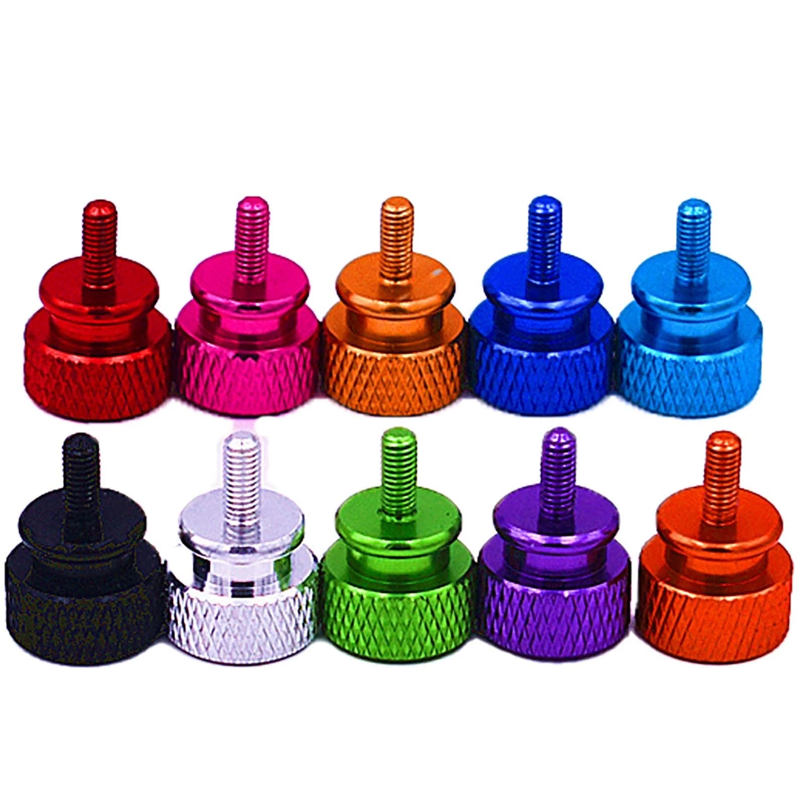 Thumb Knurled Screws – M3 & M3.5 Anodized Aluminum, 10 Colors