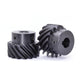 45# Steel Helical Gear 2 Mod 15 Teeth Blackened Pinion Transmission Gears