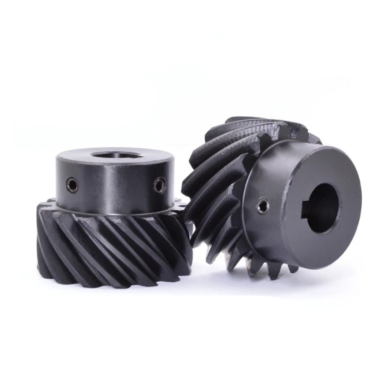 45# Steel Helical Gear 2 Mod 15 Teeth Blackened Pinion Transmission Gears