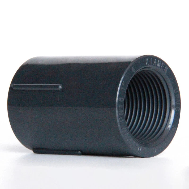 PVC Double Female BSP Thread Pipe Fitting — 1/2" to 2" | Straight Threaded Coupling