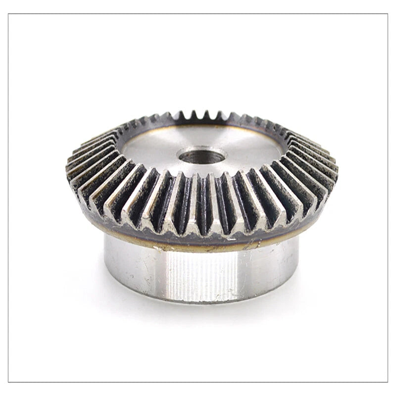 1:2/1:3 Metal Motor Bevel Gears 1.5-3 Modulus 15-54Tooth 90° Pairing 45# Steel