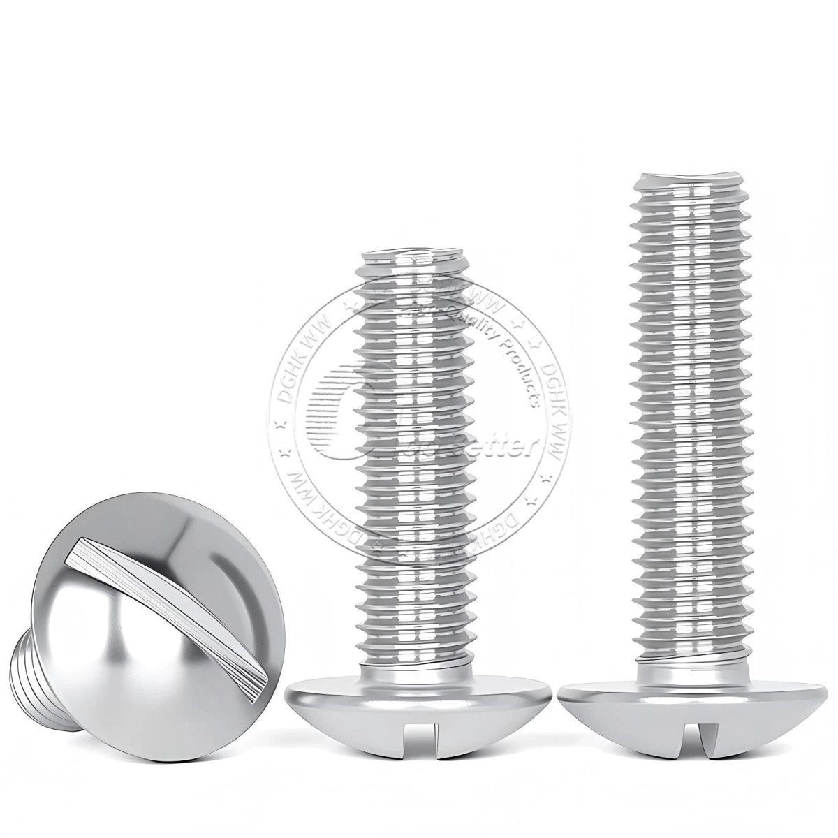 A2 Stainless Steel Mushroom Head Slotted Machine Screws — M2 to M8, Multiple Lengths - HomeDIYer