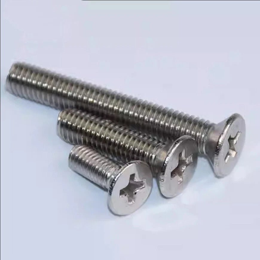 A2 Stainless Steel Phillips Flat Head Machine Screws | UNC 4 - 40 to 1/4 - 20 - HomeDIYer