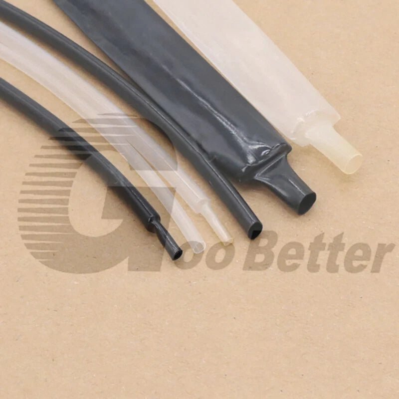 PVDF Heat Shrink Tubing — Ø0.8mm to Ø25.4mm | Black & Clear Electrical Sleeving - HomeDIYer