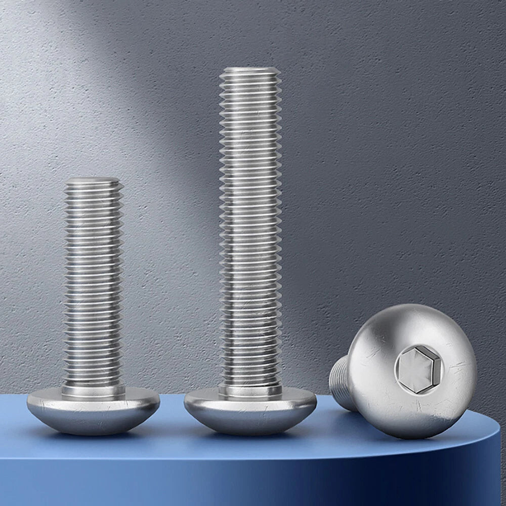 M3–M10 A2 Stainless Steel Truss Head Socket Cap Screws — Hex Allen Drive Machine Bolts