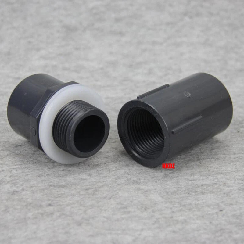 PVC Water Pipe Fittings Joint Adapter Fish Tank Aquarium Inlet Outlet Connector