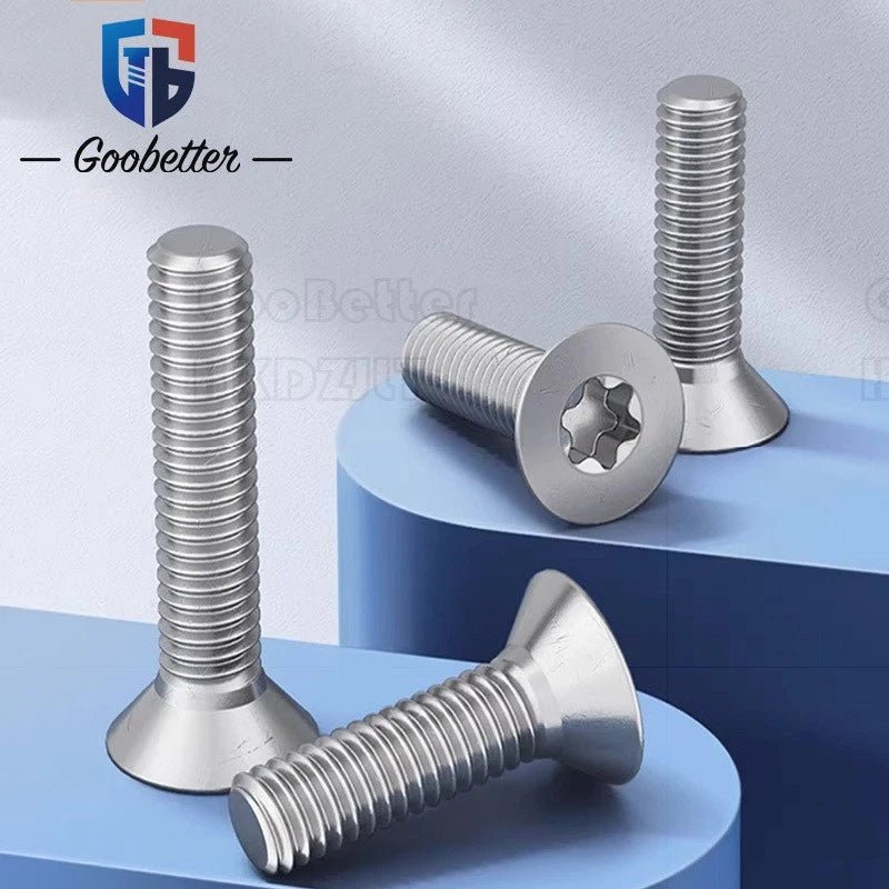 Tamper‑Proof Torx Countersunk Machine Screws – A2 Stainless Steel, M1.4 to M12 (Security Torx) - HomeDIYer